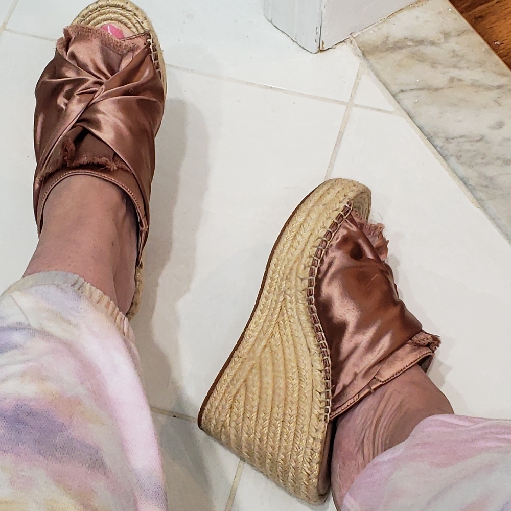 Wedges In Pink "Odele "Platform Wedges View 6
